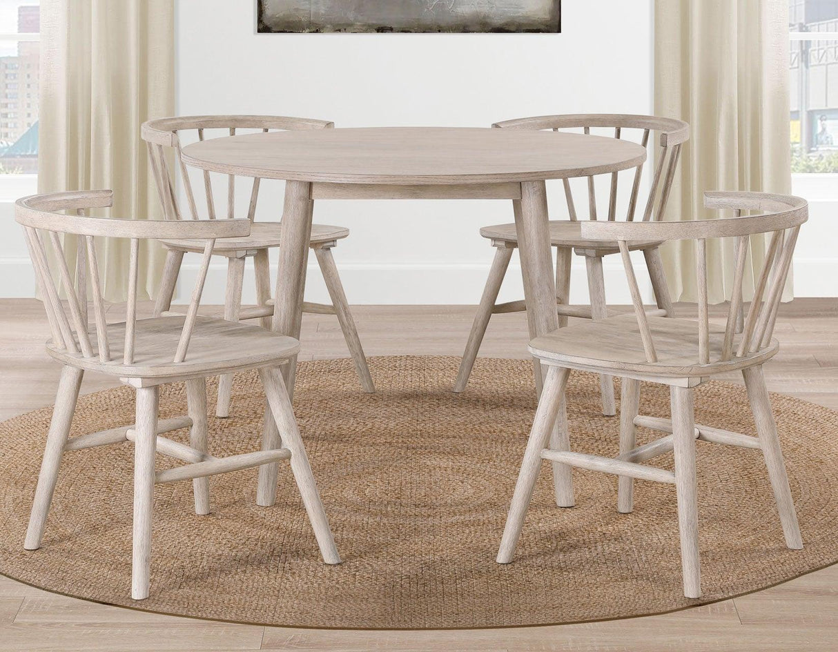 Willow 42″ Round Dining Table, Tan by Steve Silver at Eve Furniture