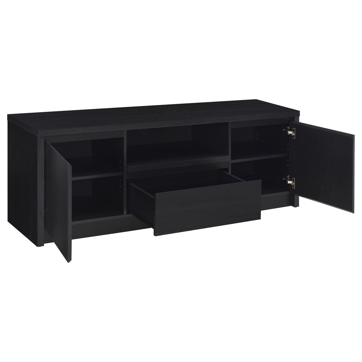 Winfield Black 3-Piece Entertainment Center 60-inch TV Stand by Coaster at Eve Furniture
