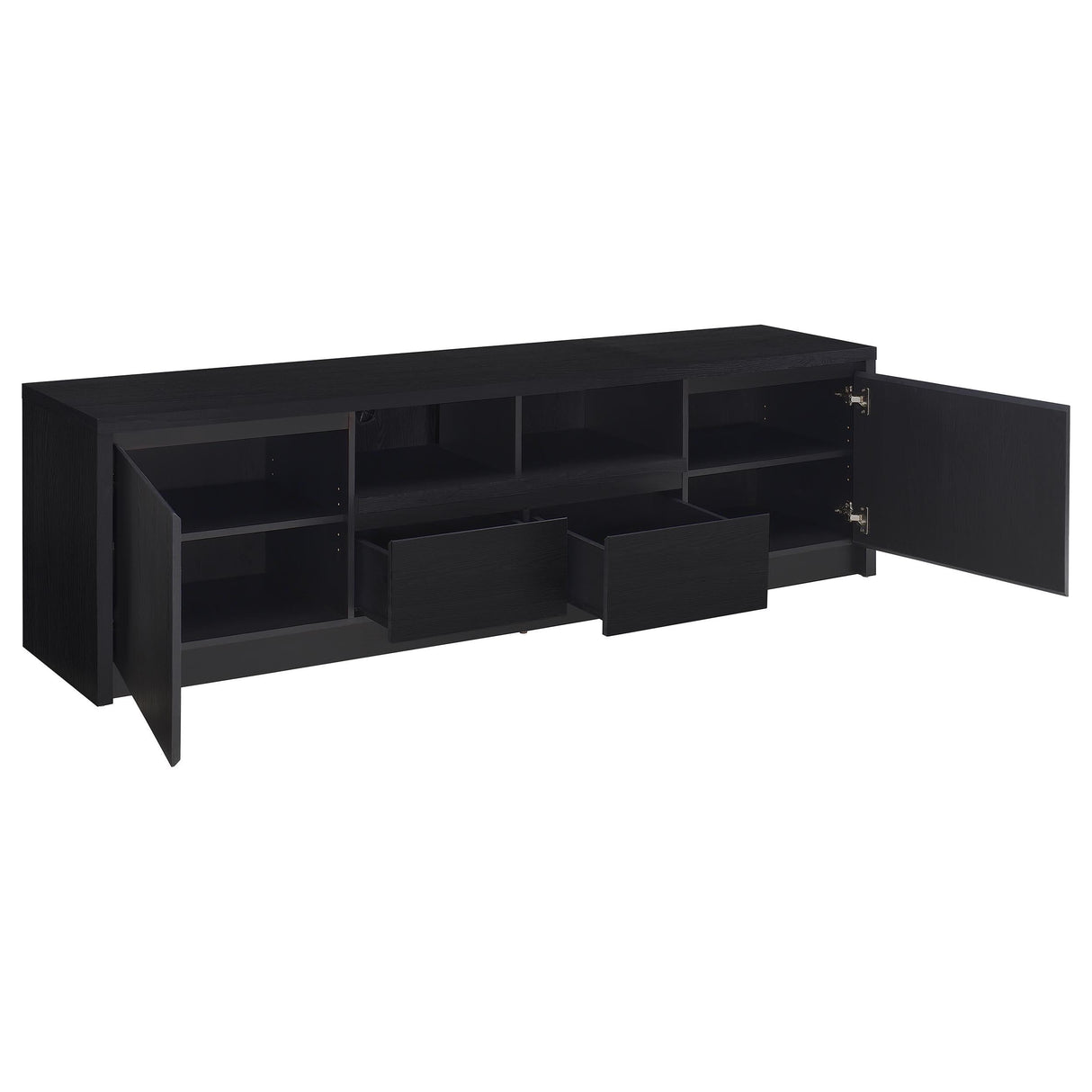 Winfield Black 3-Piece Entertainment Center 78-inch TV Stand by Coaster at Eve Furniture