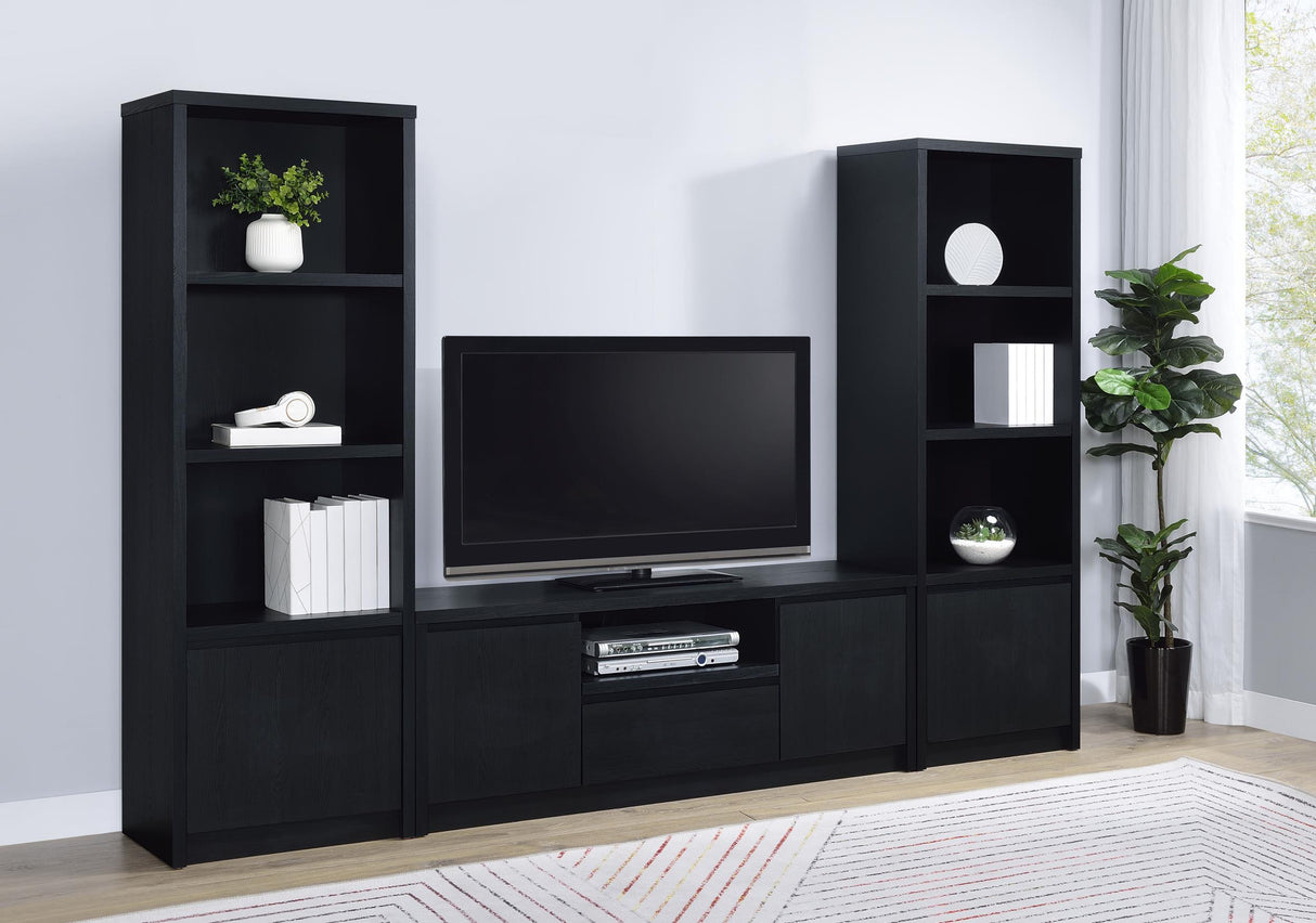 Winfield Black 60-inch 2-Door TV Stand Media Console by Coaster at Eve Furniture