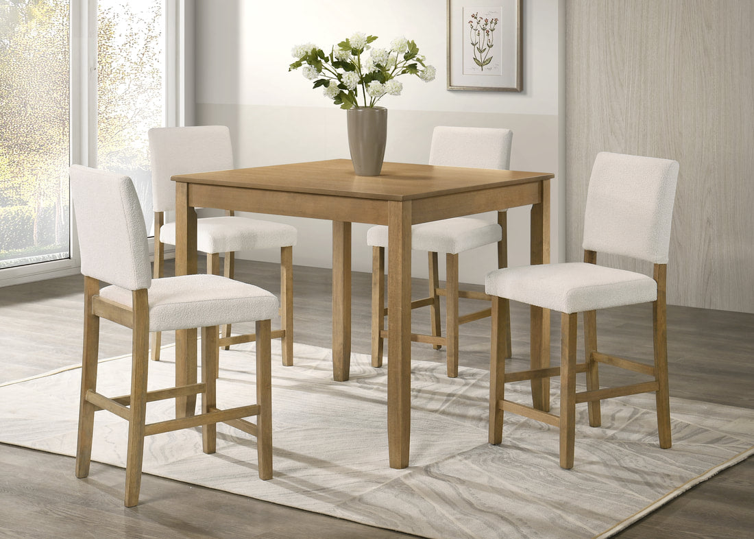 Winner Light Brown 5-Piece Dining Room Set by Happy Homes at Eve Furniture