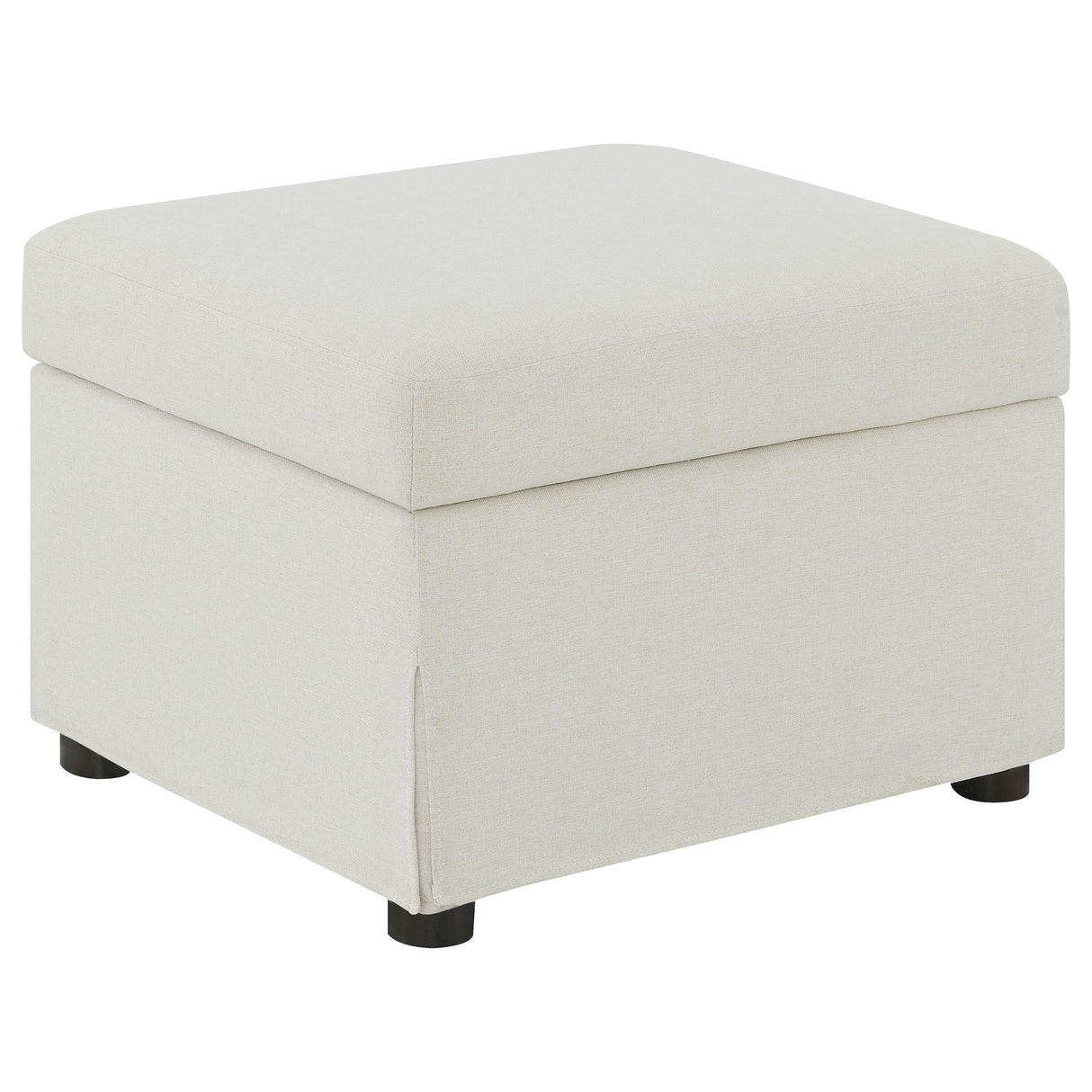 Winter Beige Upholstered Hydraulic Lift Top Storage Ottoman by Coaster at Eve Furniture