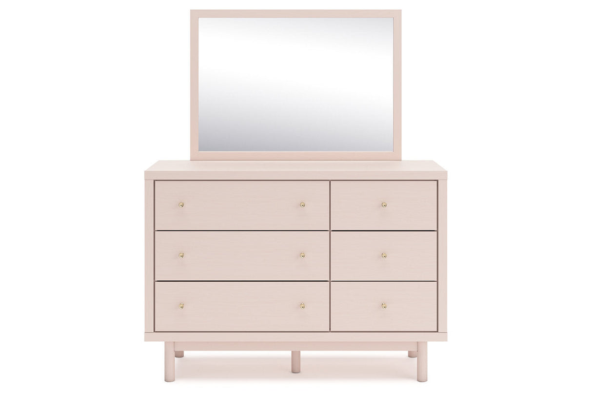 Wistenpine Blush Upholstered Youth Two Side Storage Panel Bedroom Set by Ashley at Eve Furniture