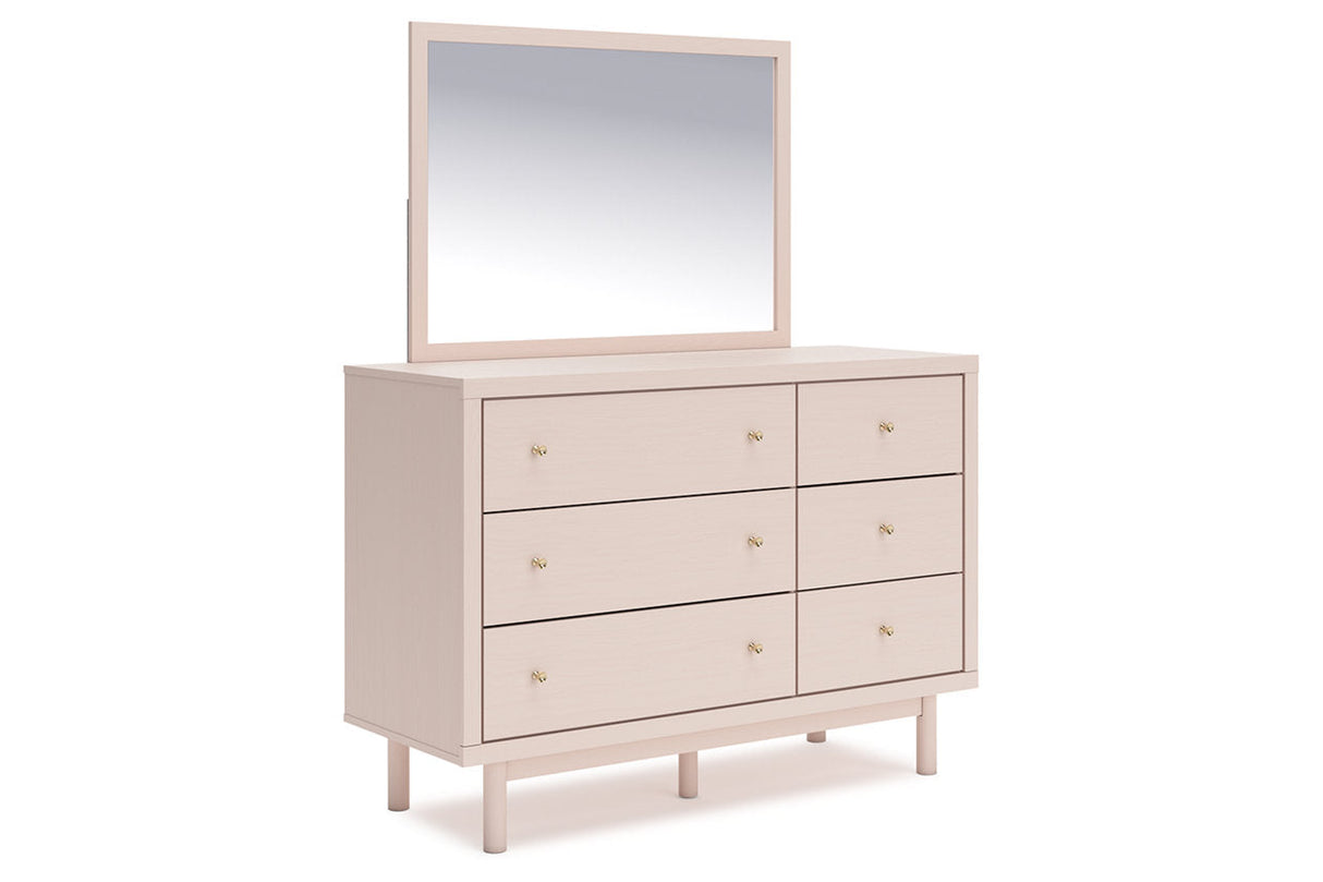 Wistenpine Blush Upholstered Youth Two Side Storage Panel Bedroom Set by Ashley at Eve Furniture