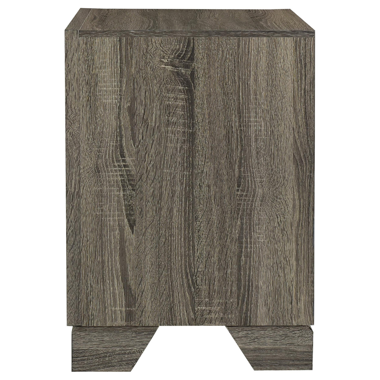 Wright Brown Oak 2-Drawer Nightstand by Coaster at Eve Furniture