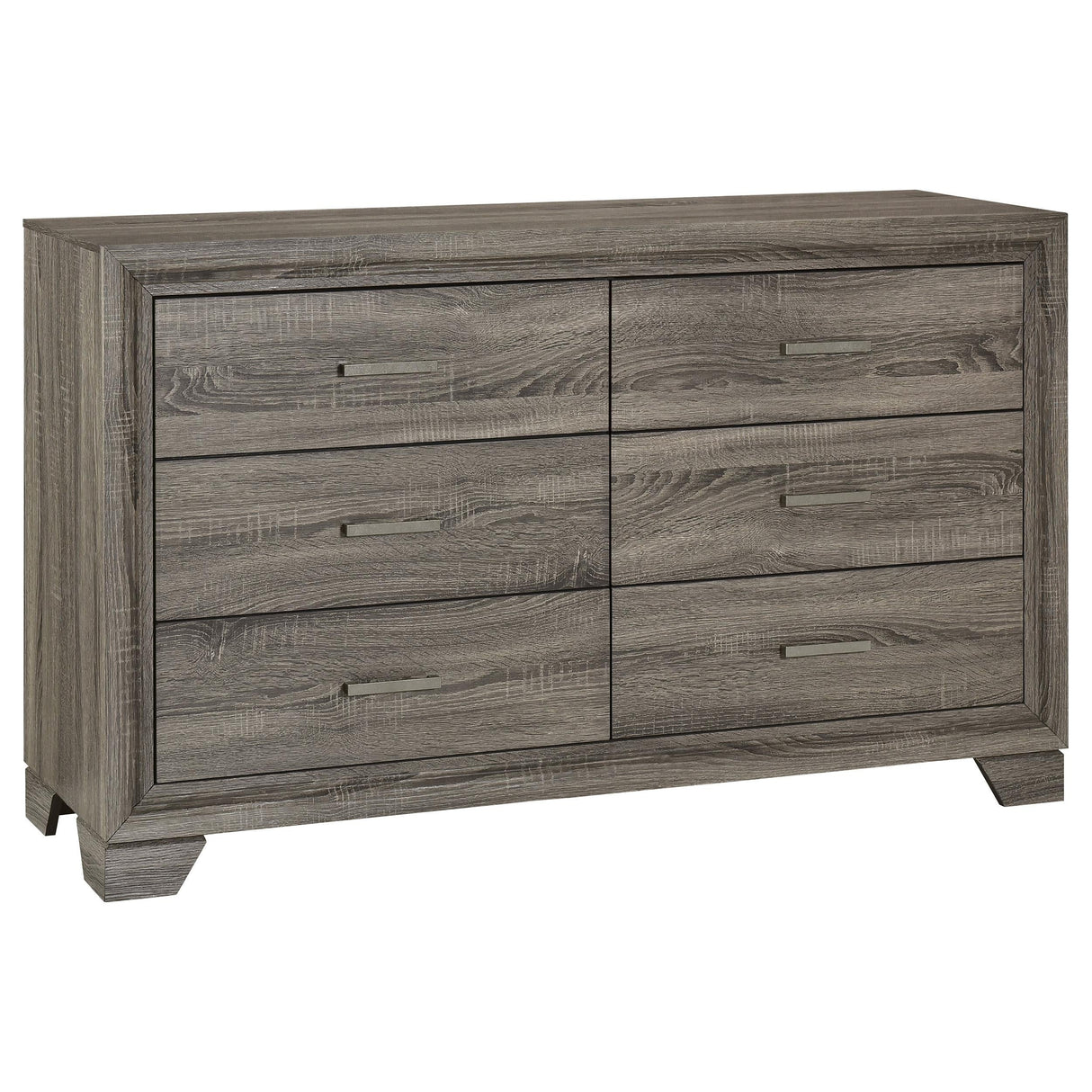 Wright Brown Oak 6-Drawer Dresser by Coaster at Eve Furniture