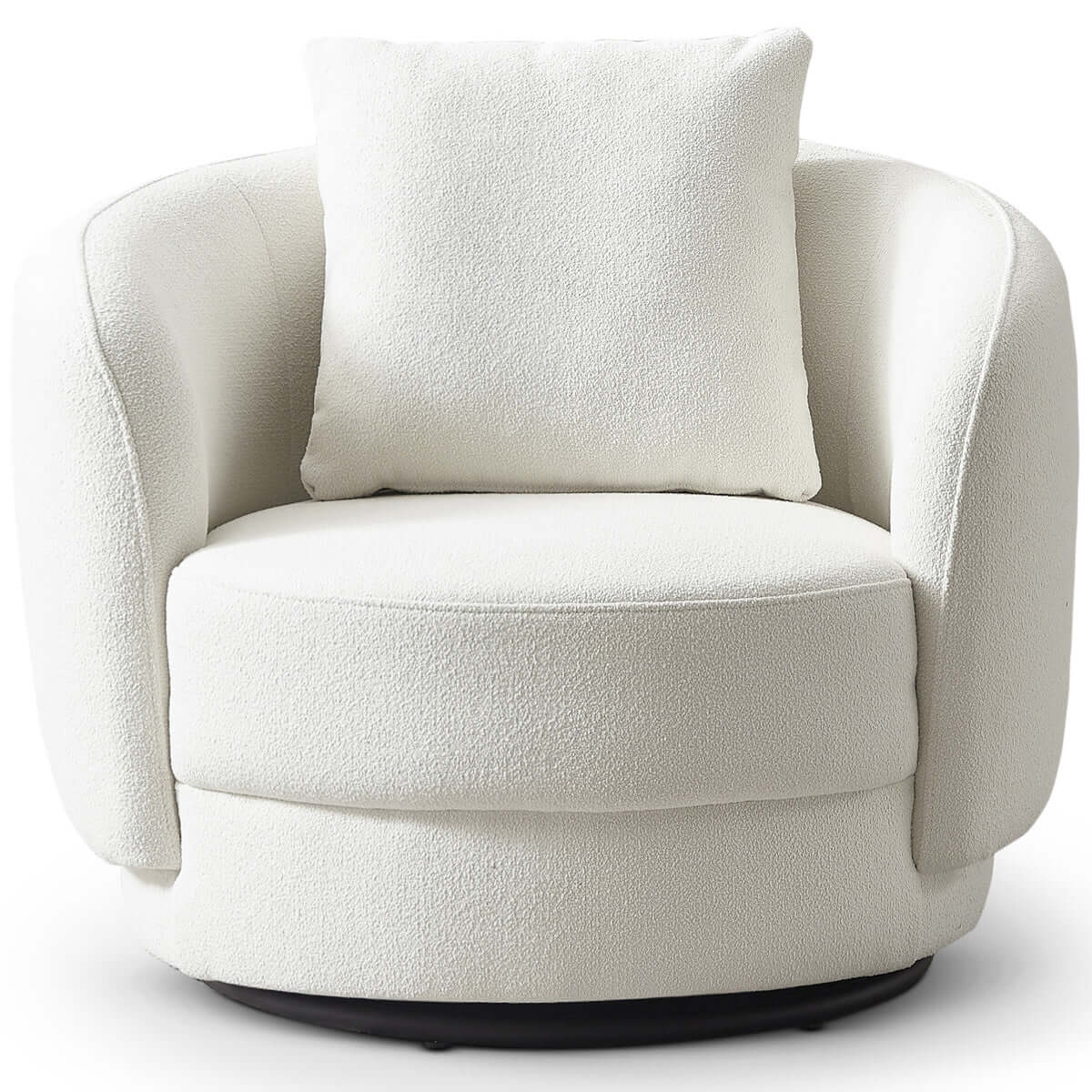 Dylan Beige Boucle Lounge Chair by Ashcroft Imports at Eve Furniture