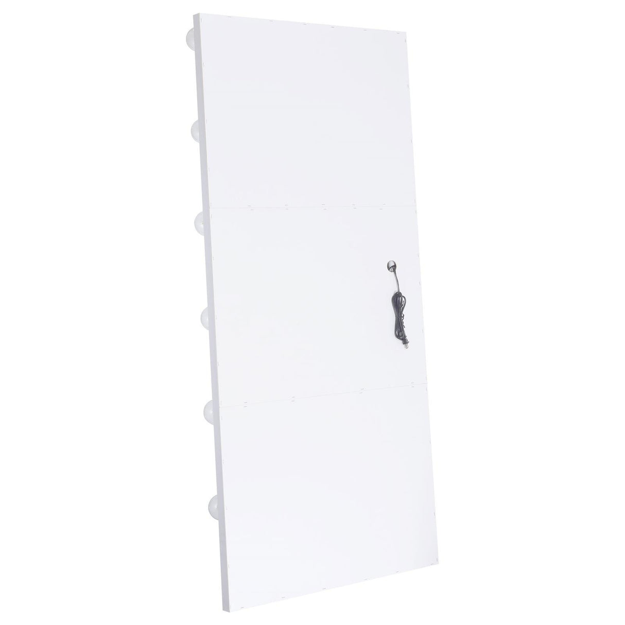 Zayan White High Gloss Full Length Floor Mirror With Lighting by Coaster at Eve Furniture