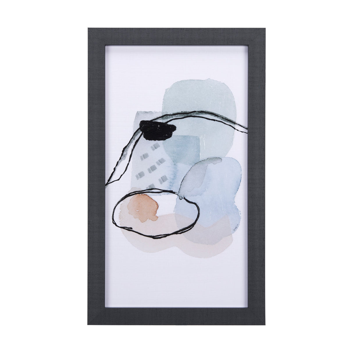 A Cloudy Afternoon II by Mercana Studio a Hand Embellished Textured Framed Art Print by Mercana at Eve Furniture