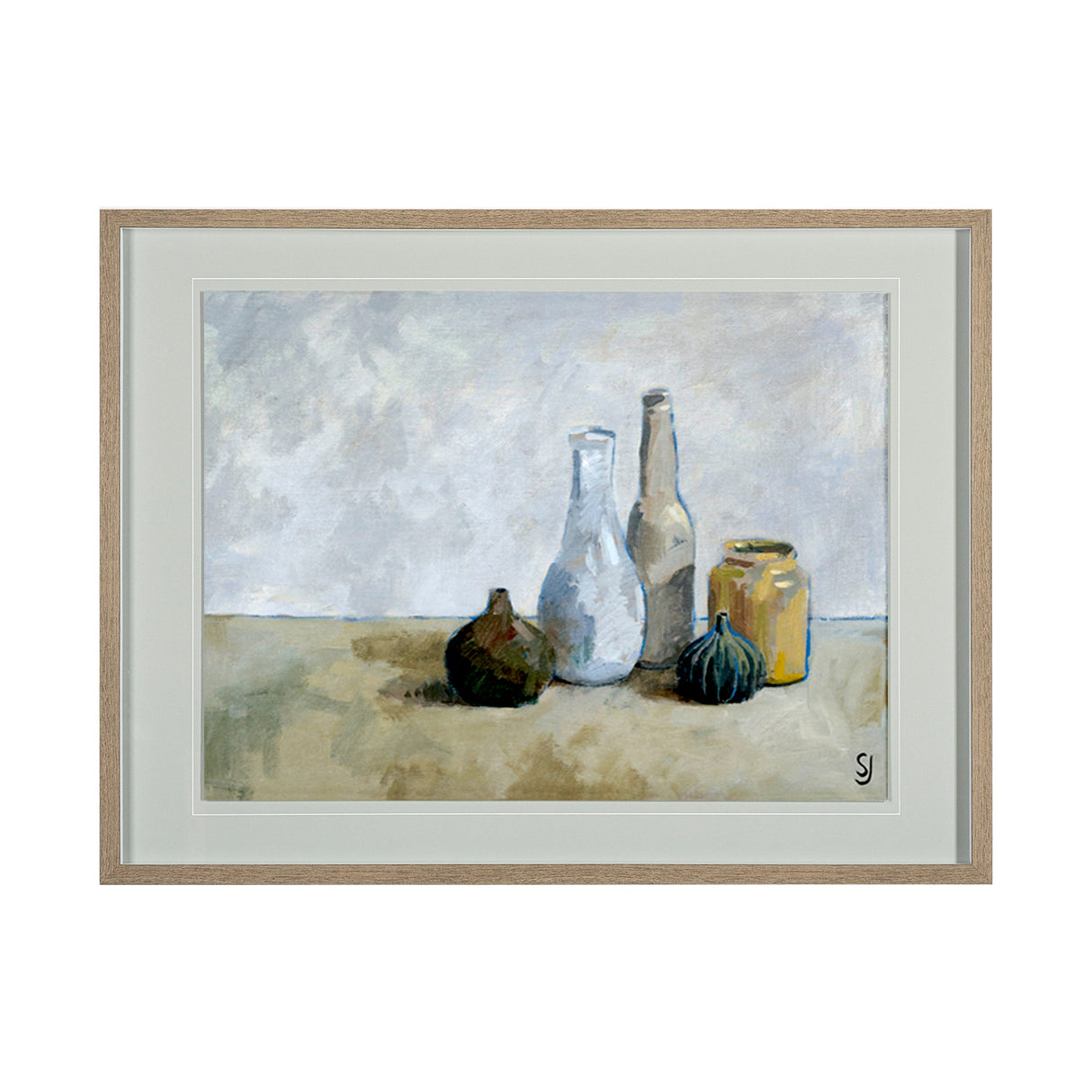 A Collection of Bottles by Steven Johnson Hand Embellished Framed Art Photo Matted under Glass by Mercana at Eve Furniture