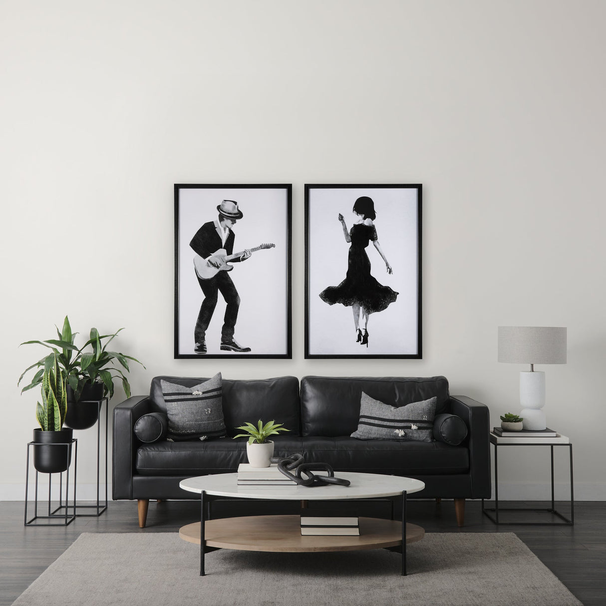 A Dancing Night II by Mercana Studio a Hand Embellished Textured Framed Art Print Matted under Glass by Mercana at Eve Furniture