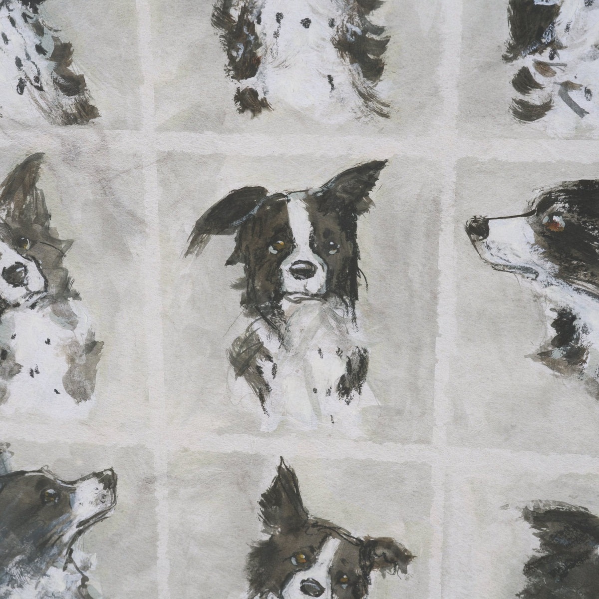 A Dogs Many Faces by Mercana Studio Hand-Embellished Framed Artwork Matted under Glass by Mercana at Eve Furniture