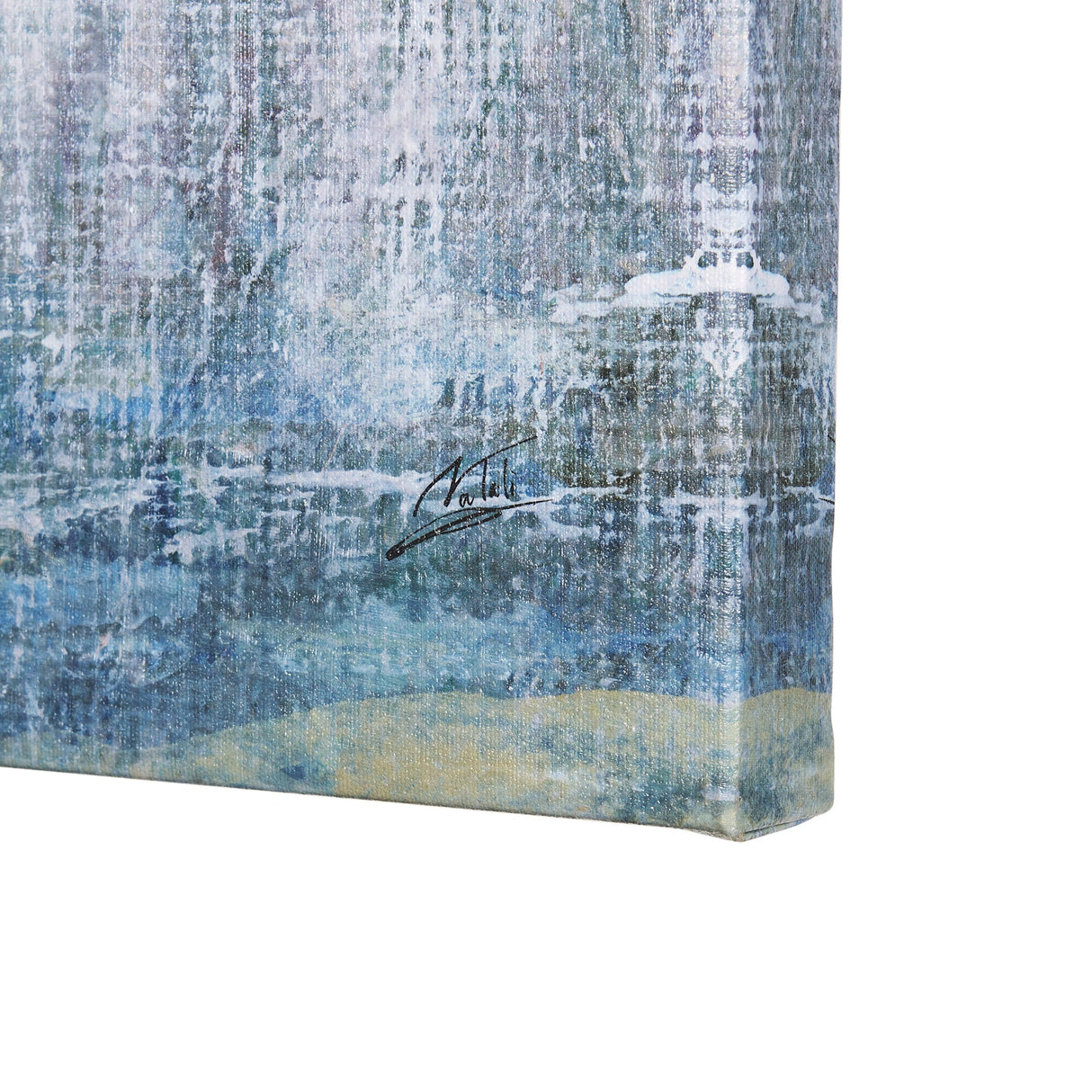 A Fresh Winter Morning I by Mercana Studio a Hand Embellished Textured Canvas by Mercana at Eve Furniture