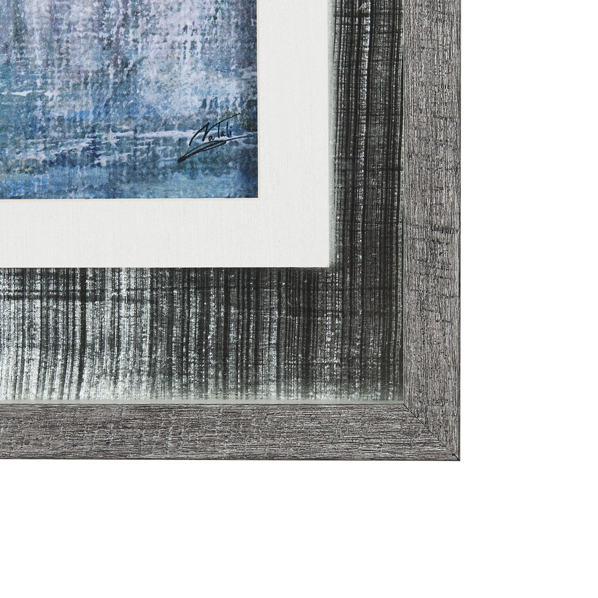 A Fresh Winter Morning I by Mercana Studio Hand Embellished Framed Art Print Matted under Glass by Mercana at Eve Furniture