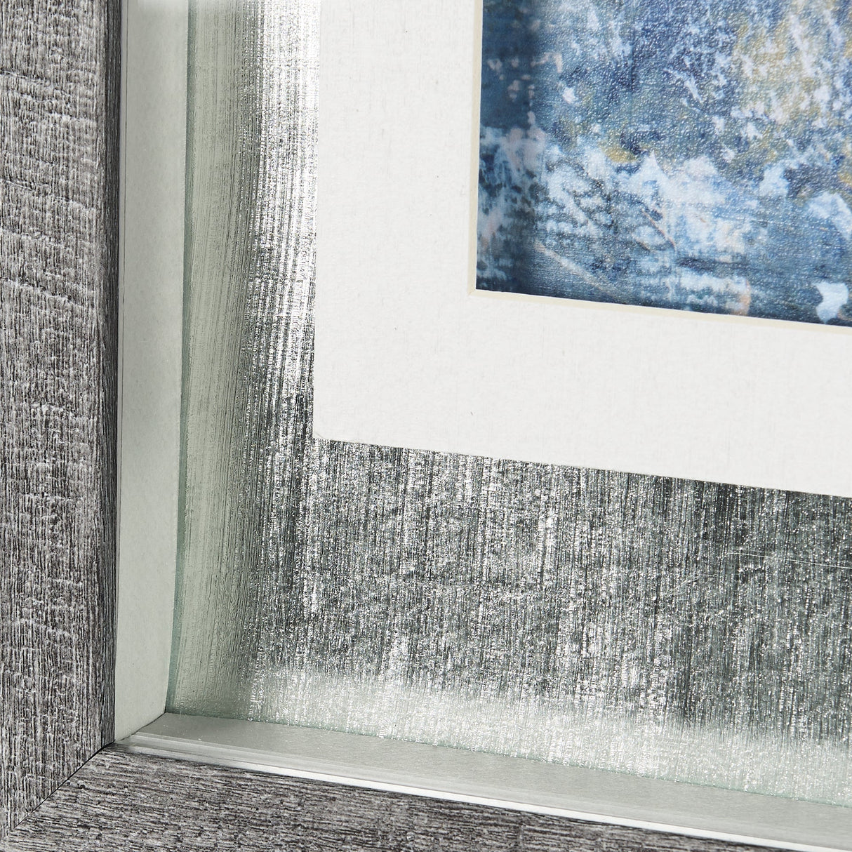 A Fresh Winter Morning I by Mercana Studio Hand Embellished Framed Art Print Matted under Glass by Mercana at Eve Furniture