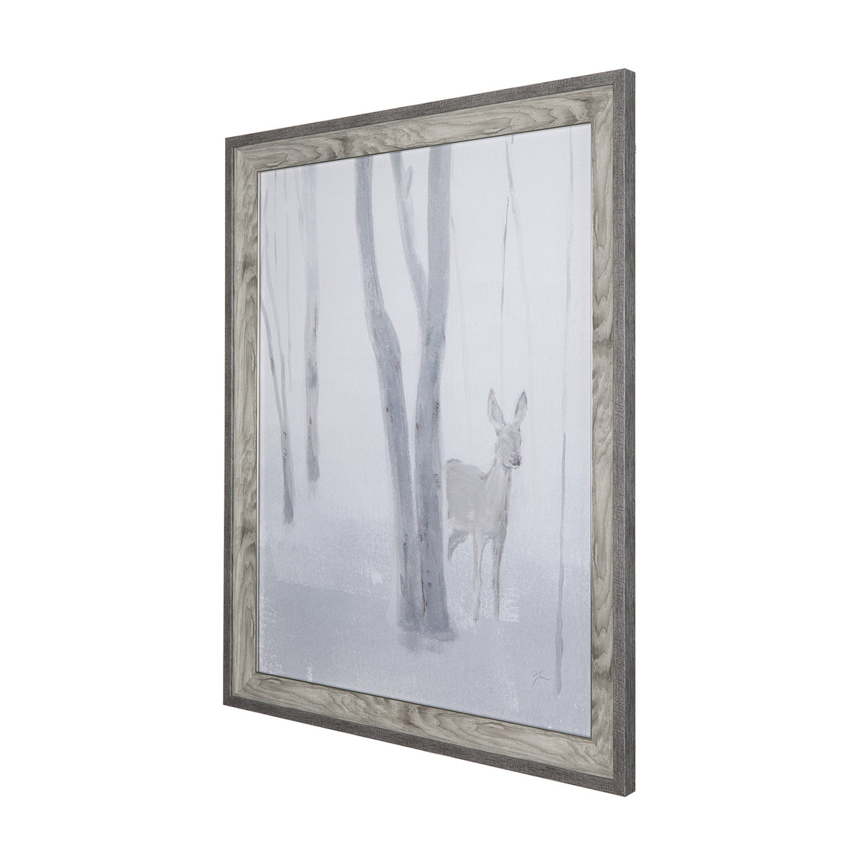 A Winter Day in Forest I by Mercana Studio Hand Embellished Framed Art Print Matted under Glass by Mercana at Eve Furniture
