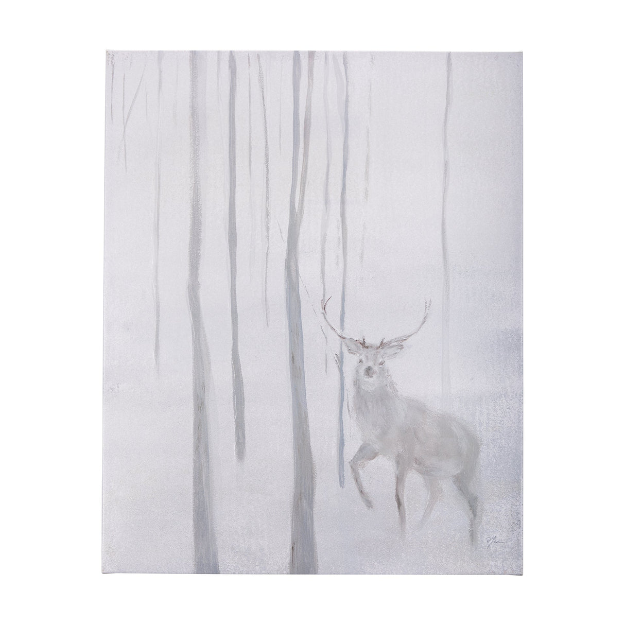 A Winter Day in Forest II by Mercana Studio a Hand Embellished Textured Canvas by Mercana at Eve Furniture