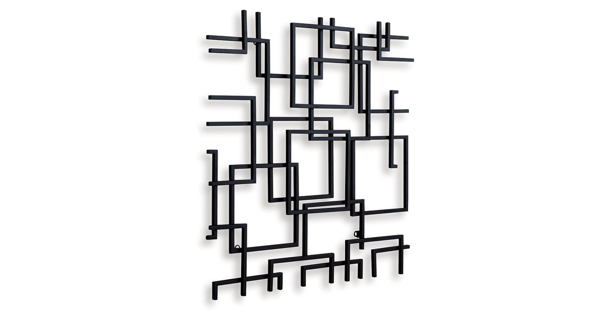 Aadanton Black Wall Decor by Ashley at Eve Furniture