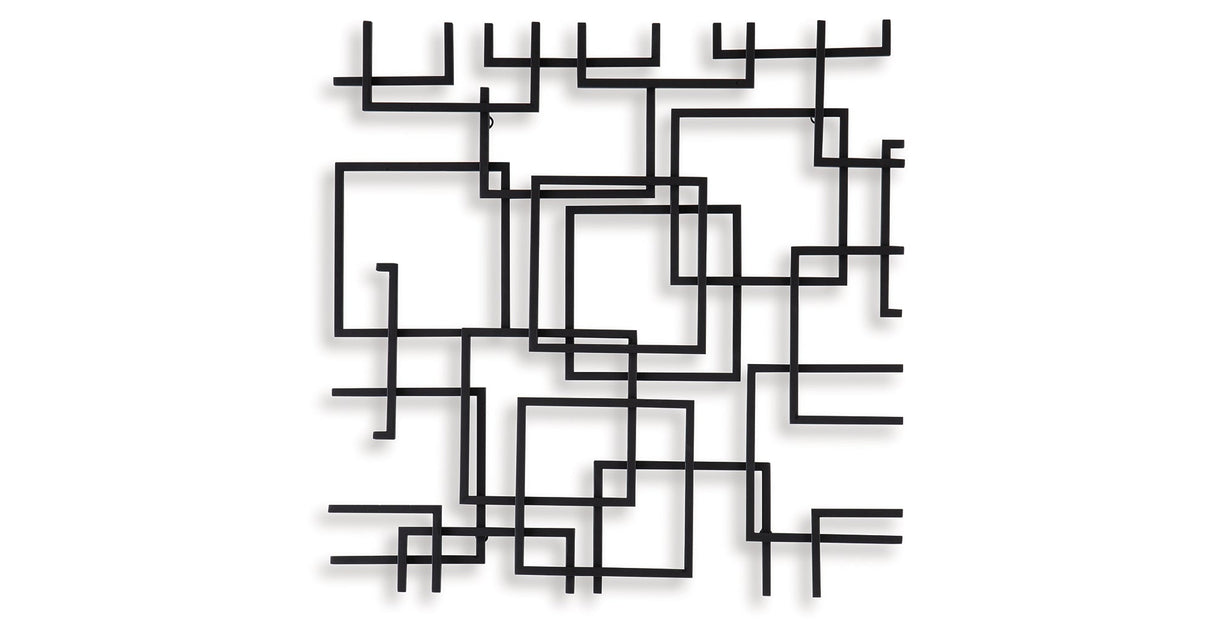 Aadanton Black Wall Decor by Ashley at Eve Furniture