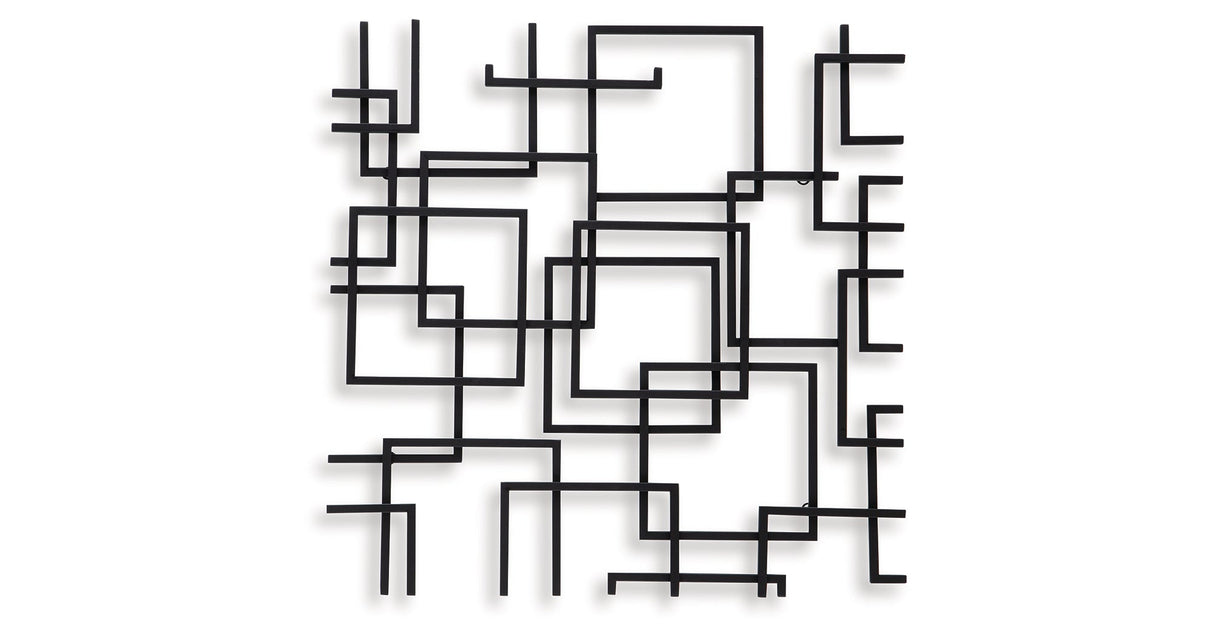 Aadanton Black Wall Decor by Ashley at Eve Furniture