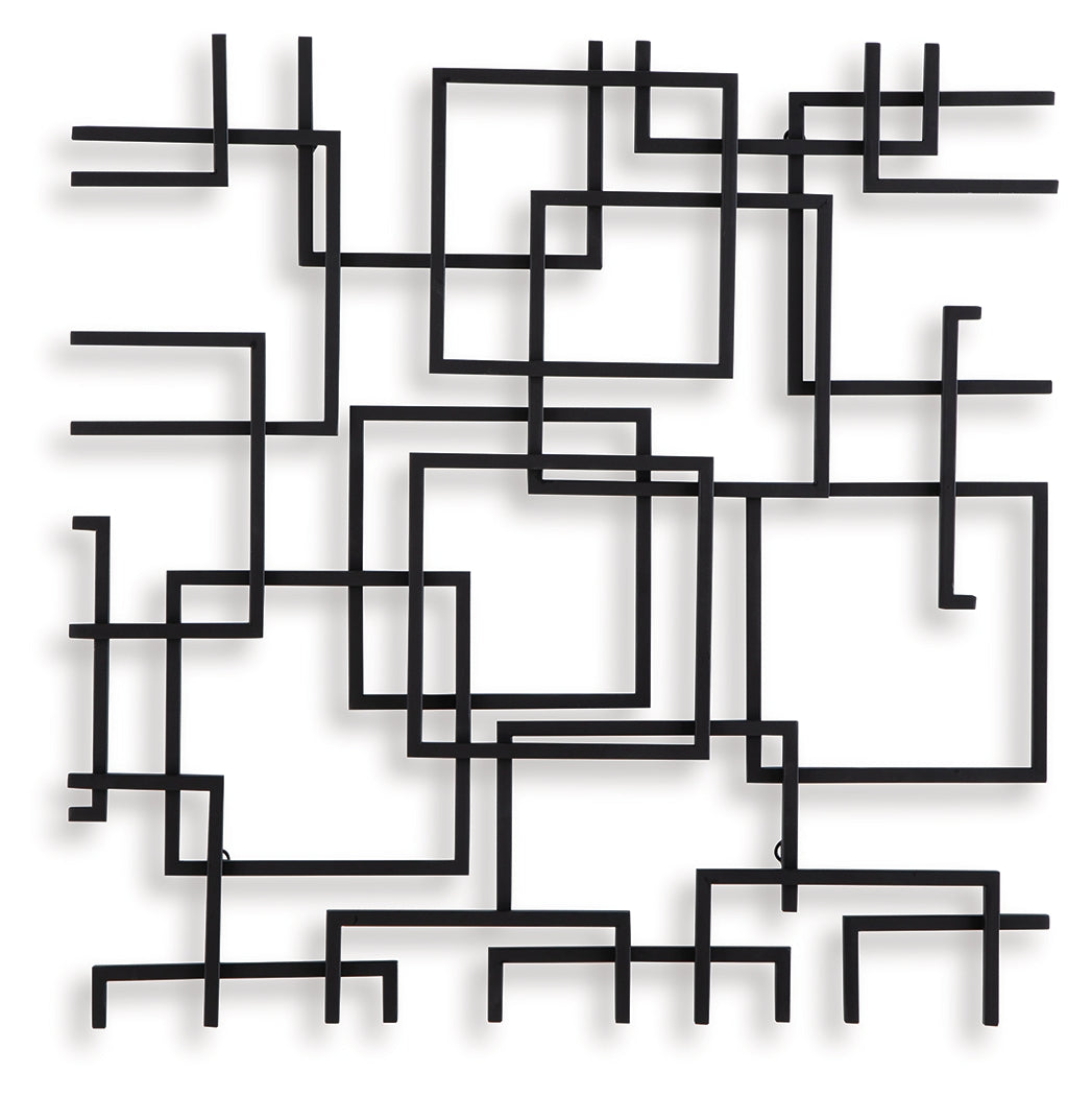Aadanton Black Wall Decor by Ashley at Eve Furniture