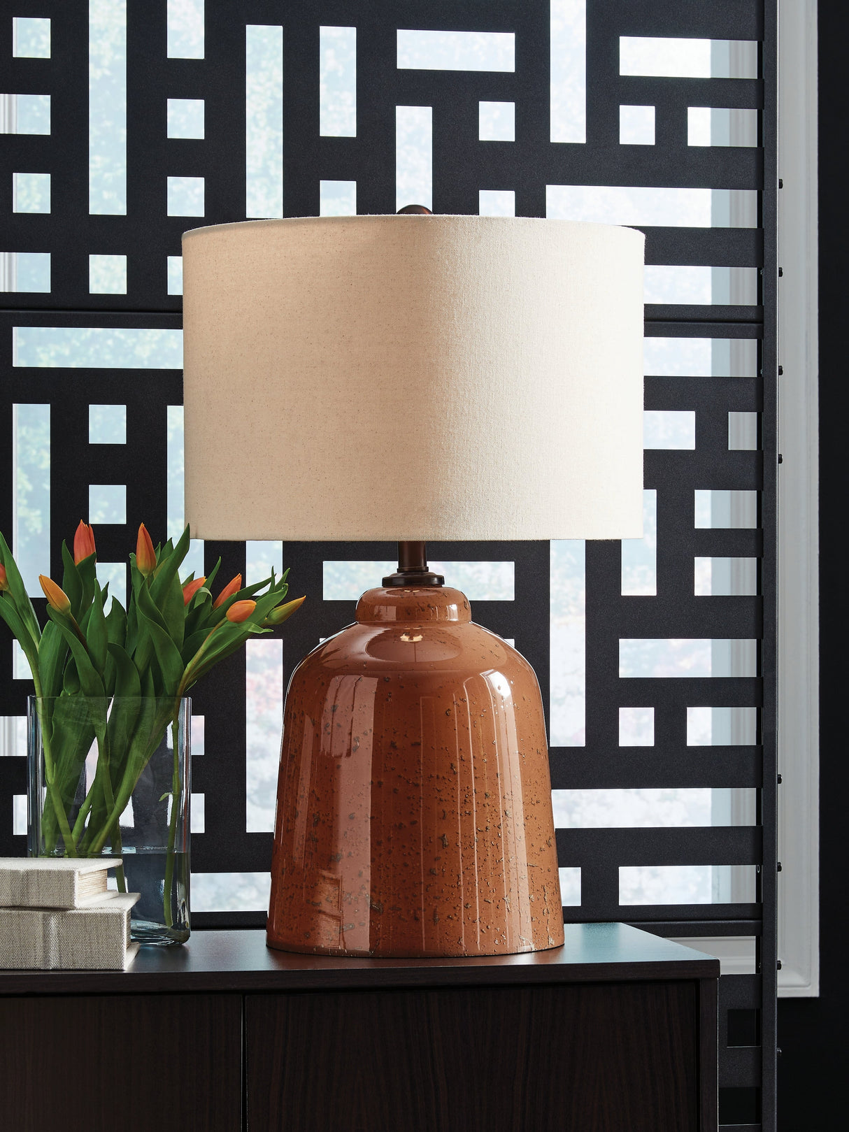 Aaleahya Rust Table Lamp by Ashley at Eve Furniture