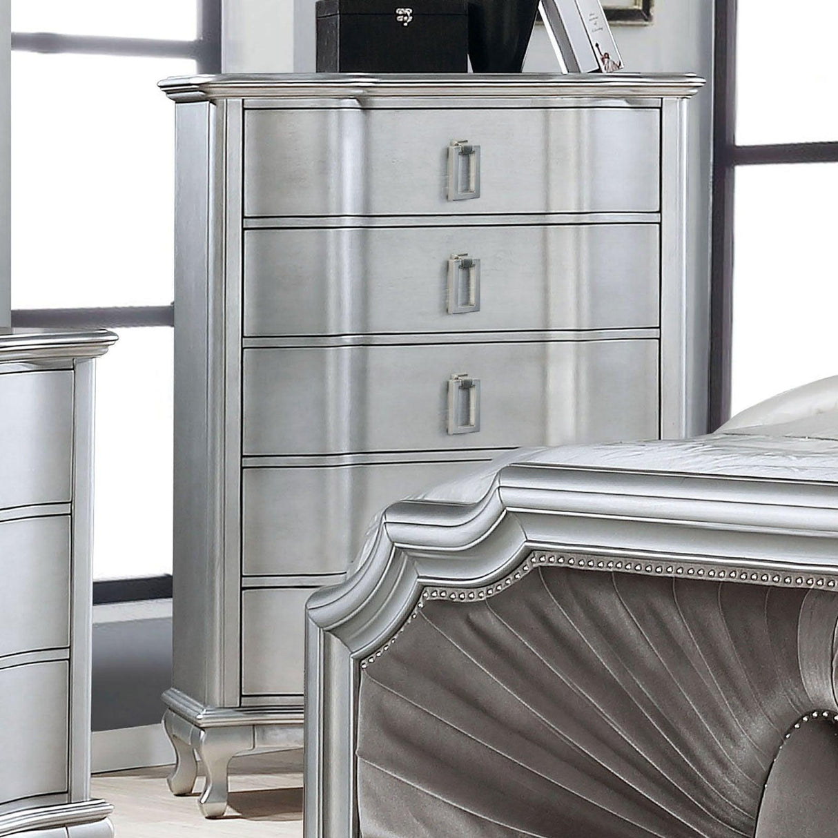 Aalok Silver Chest by Furniture of America at Eve Furniture