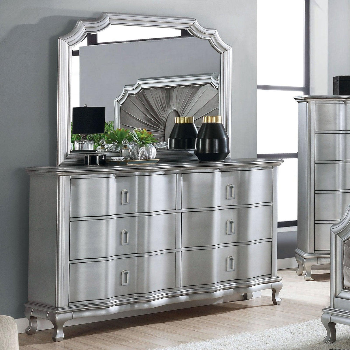 Aalok Silver Dresser by Furniture of America at Eve Furniture