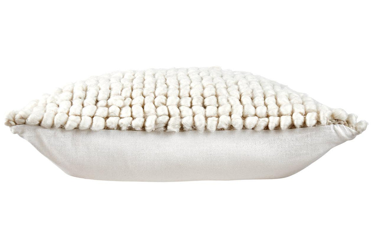 Aavie Ivory Pillow by Ashley at Eve Furniture