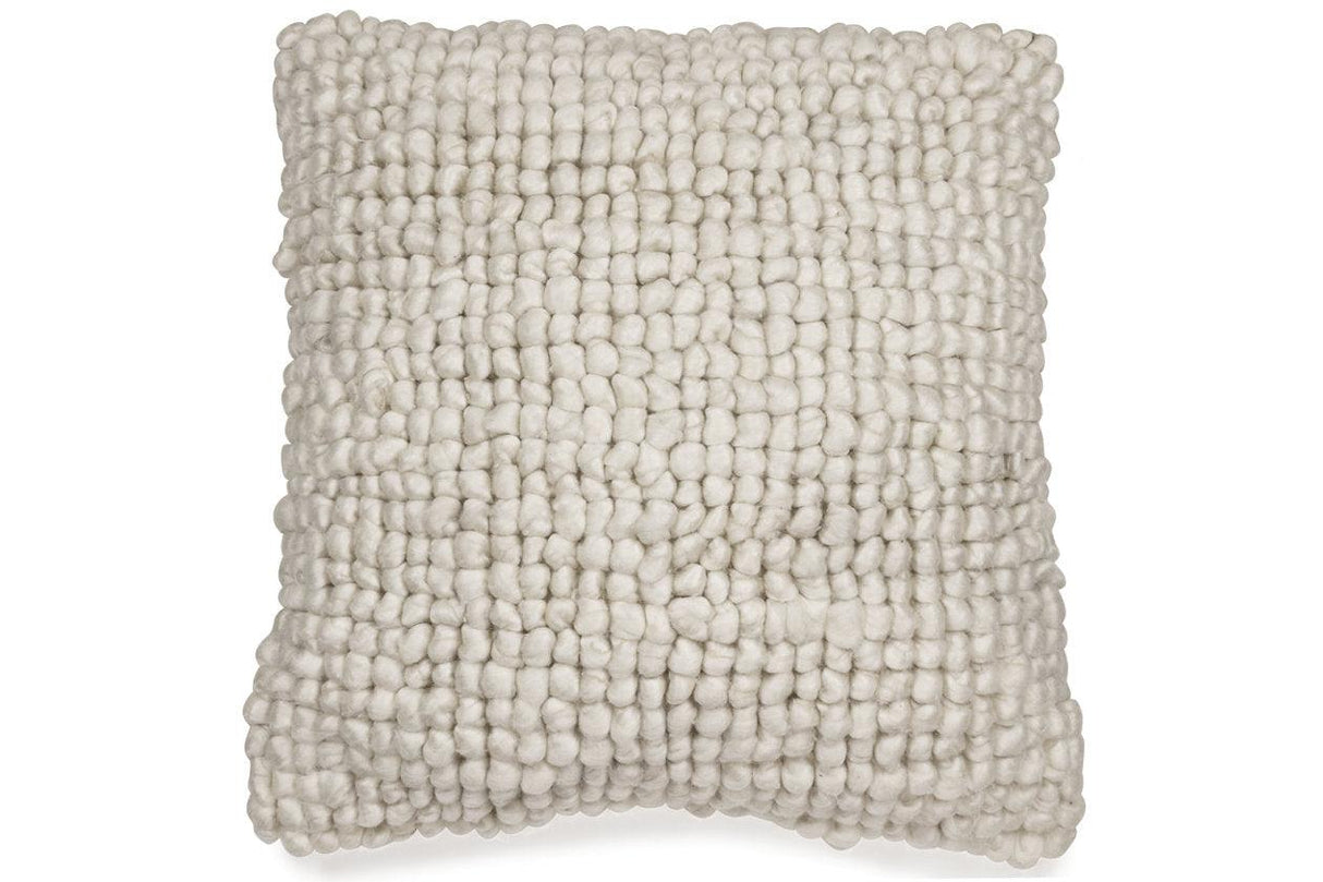 Aavie Ivory Pillow by Ashley at Eve Furniture