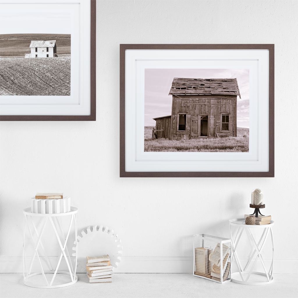 Abandoned Two Story Farm House by Steven Bisig a Framed Photo Art Print Matted under Glass by Mercana at Eve Furniture