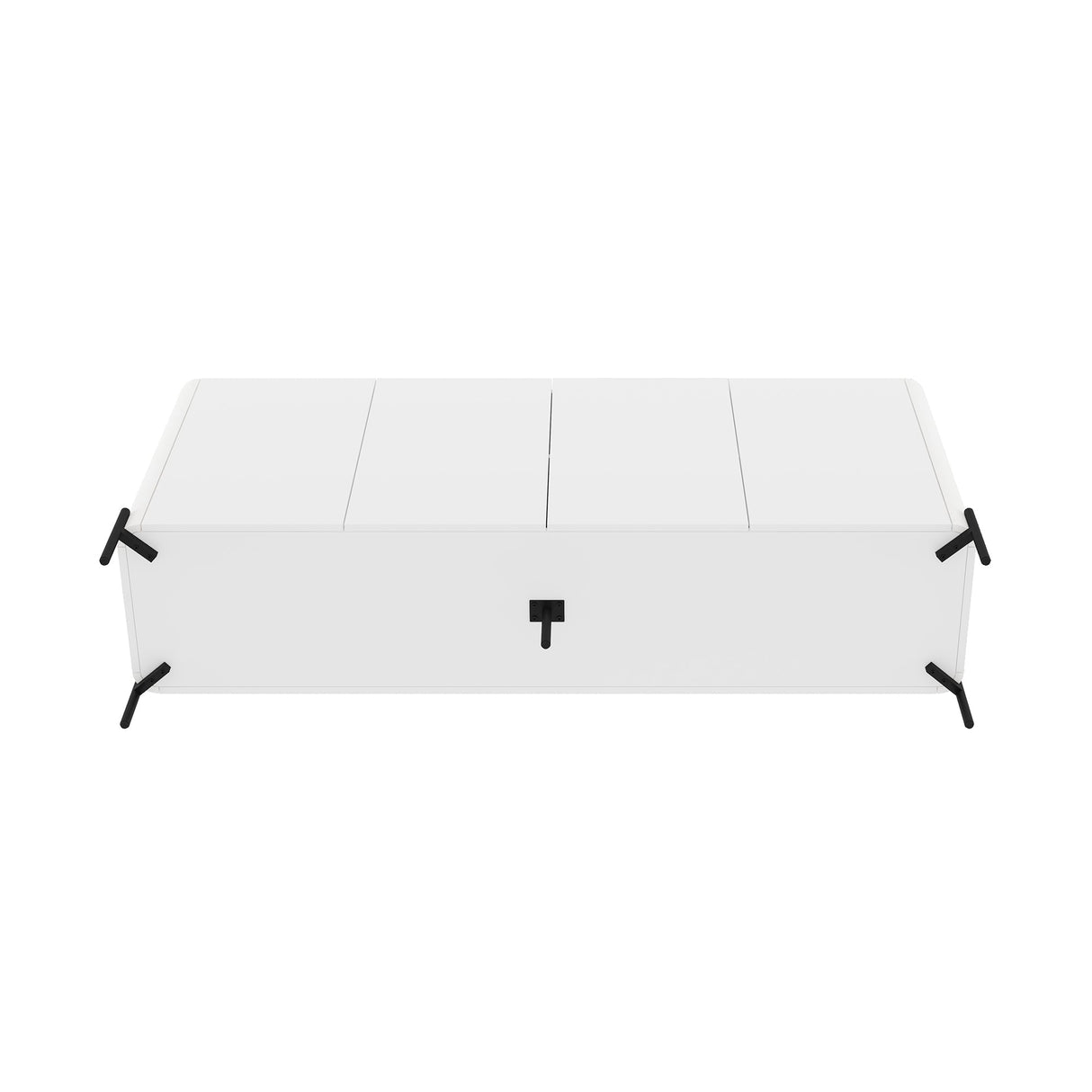 Abbey 66.9" Sideboard in White by Manhattan Comfort at Eve Furniture