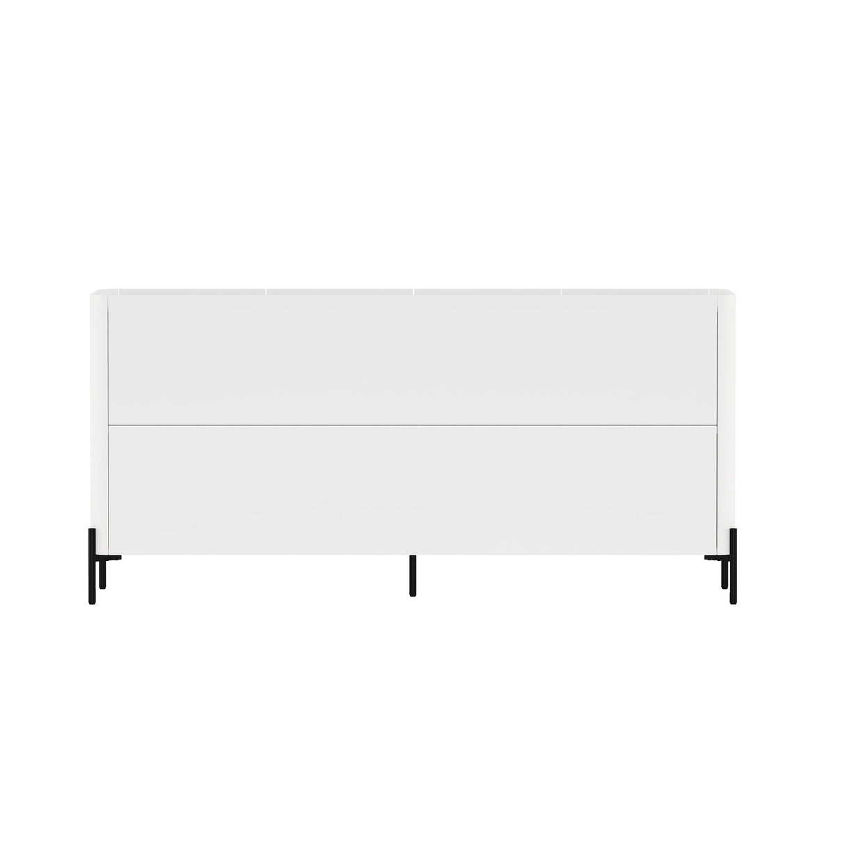Abbey 66.9" Sideboard in White by Manhattan Comfort at Eve Furniture