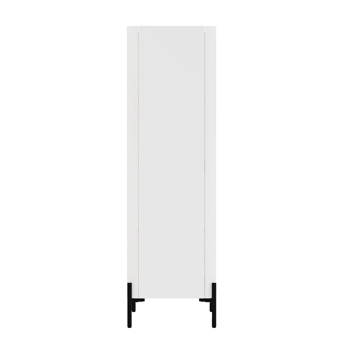 Abbey Décor Glass Cabinet in White (set of 2) by Manhattan Comfort at Eve Furniture