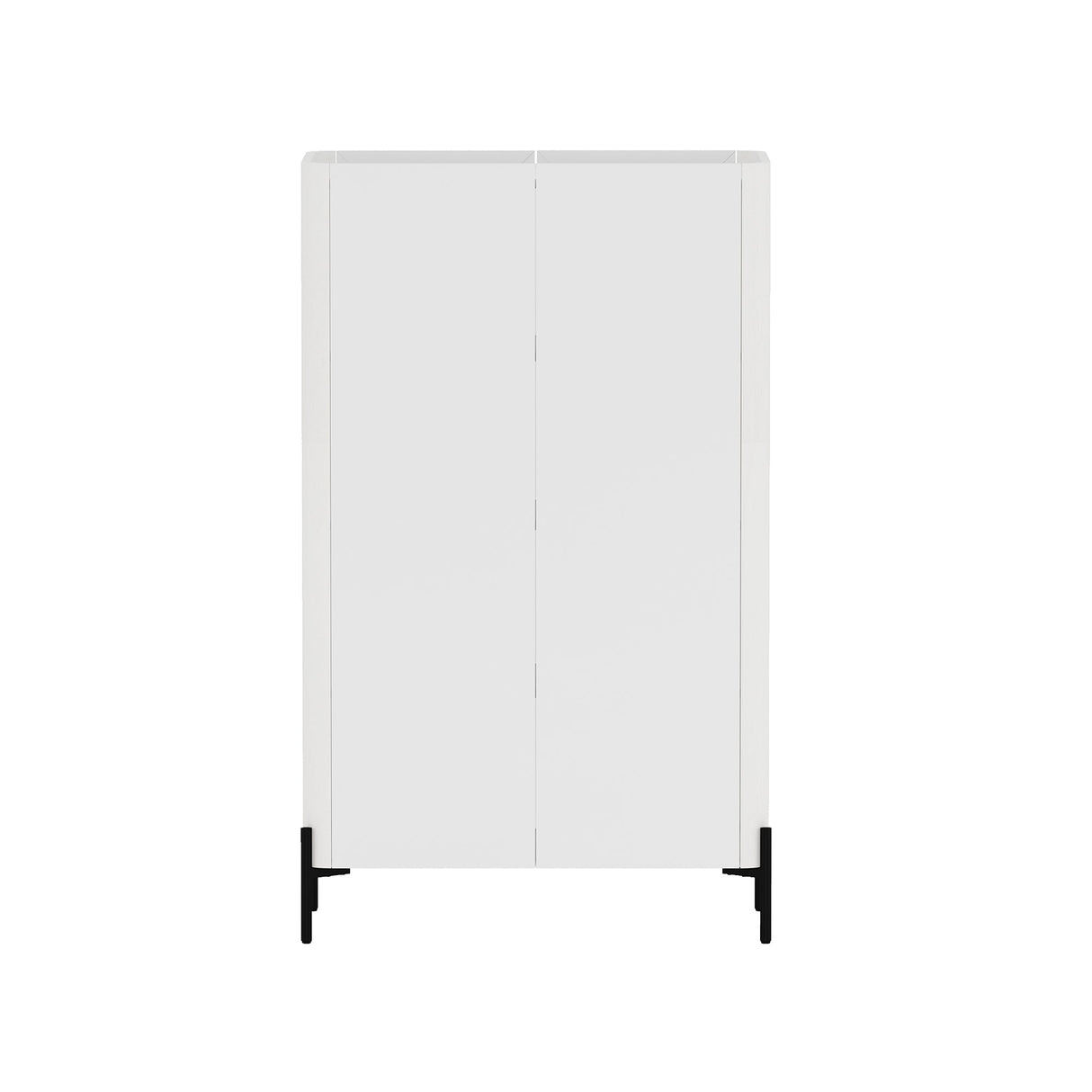 Abbey Décor Glass Cabinet in White (set of 2) by Manhattan Comfort at Eve Furniture