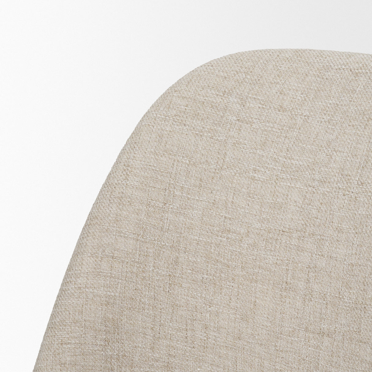 Abbie Curved Back Oatmeal Fabric Armless Dining Chair, Set of 2 by Mercana at Eve Furniture