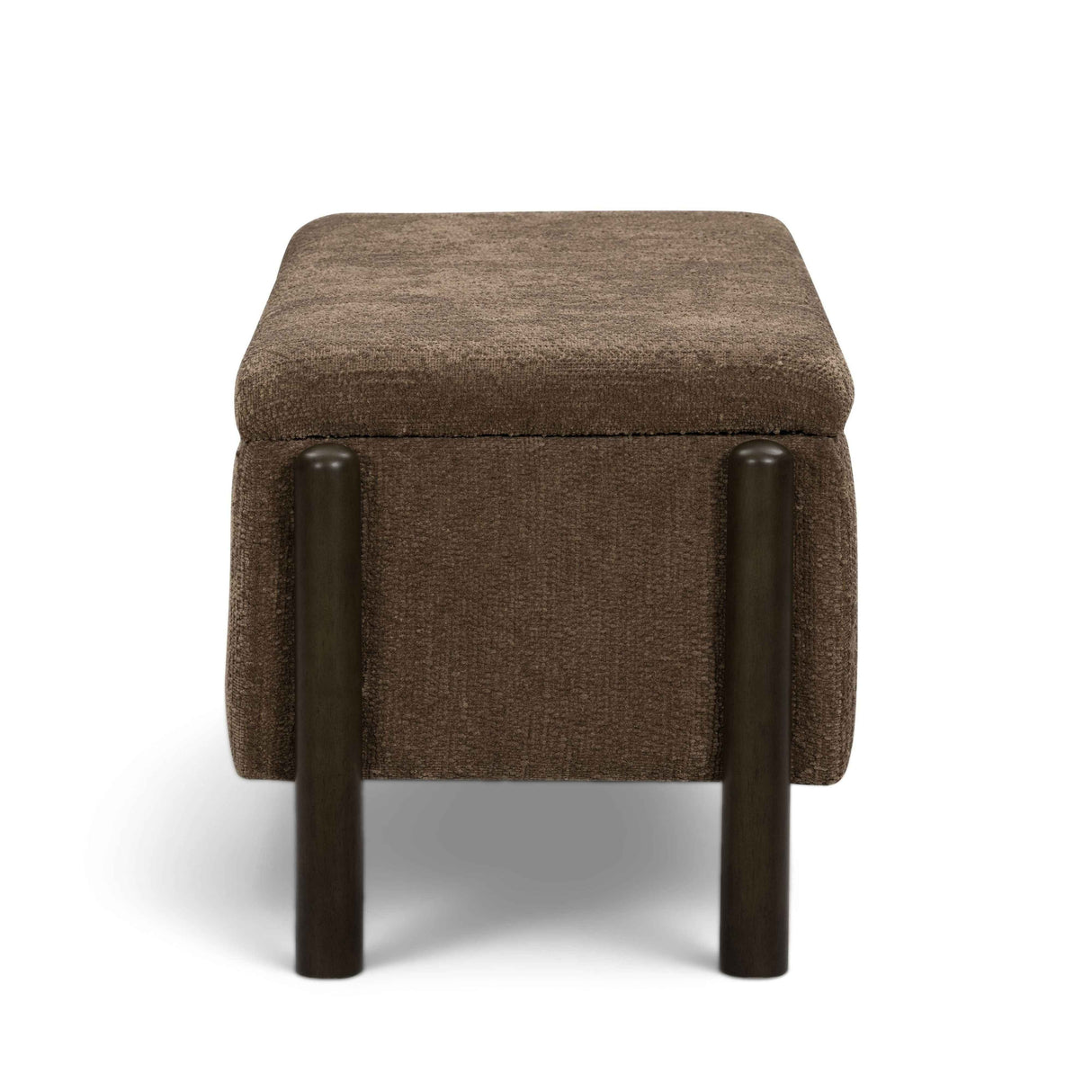 Abby 52" Nubby Fabric Storage Bench by TOV Furniture at Eve Furniture