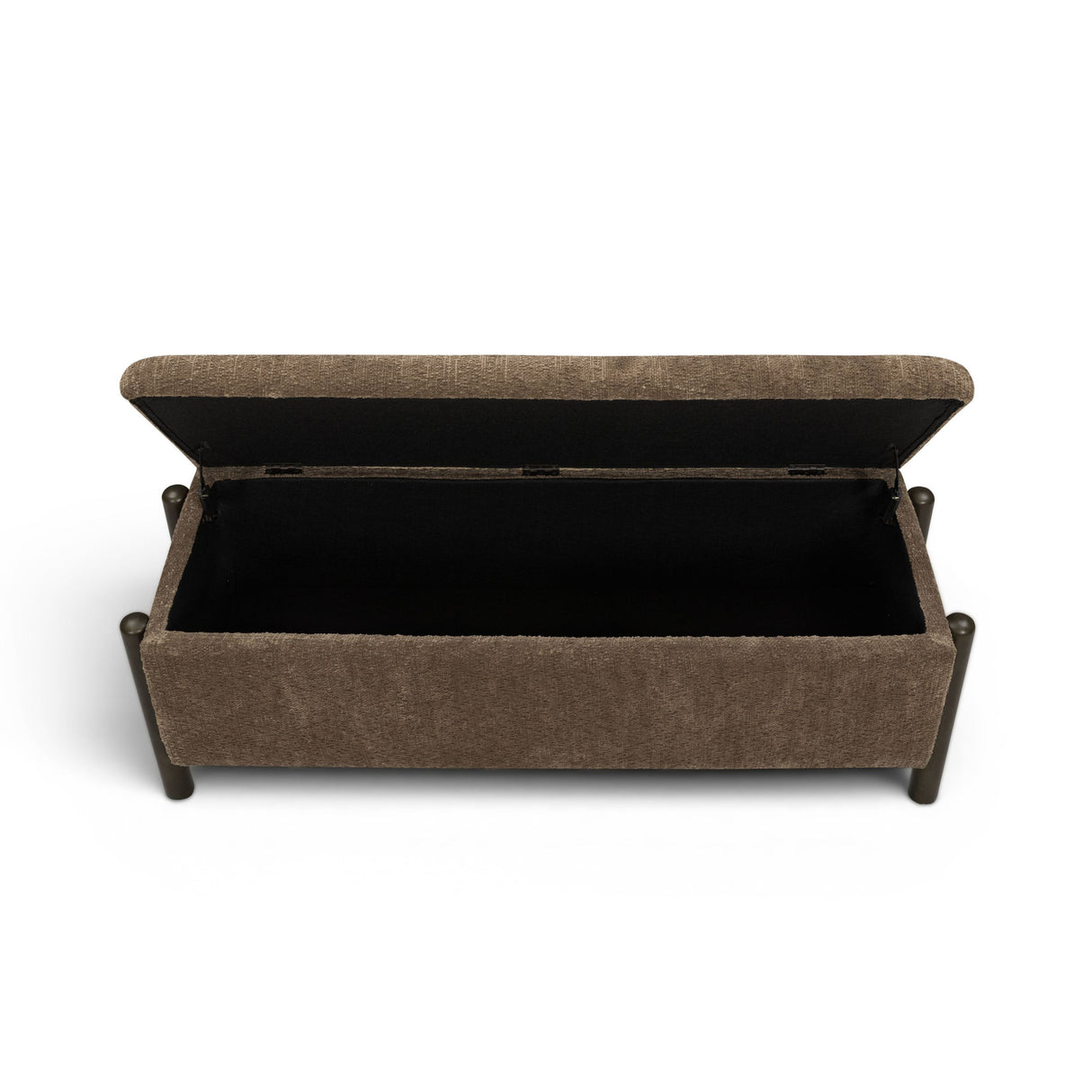 Abby 52" Nubby Fabric Storage Bench by TOV Furniture at Eve Furniture