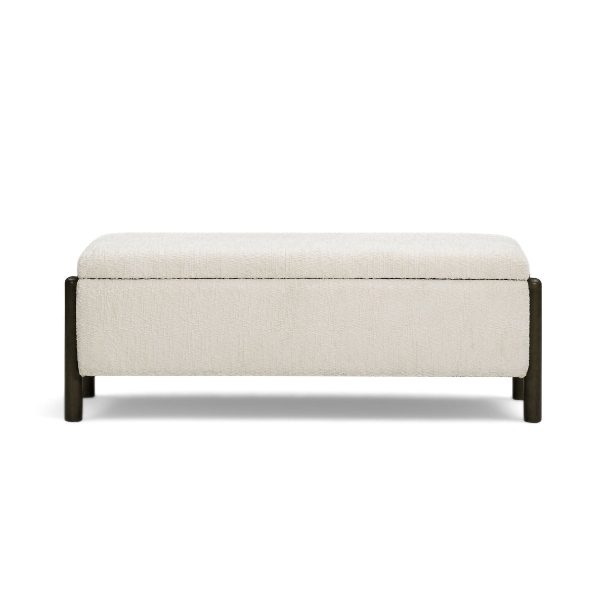 Abby 52" Nubby Fabric Storage Bench by TOV Furniture at Eve Furniture