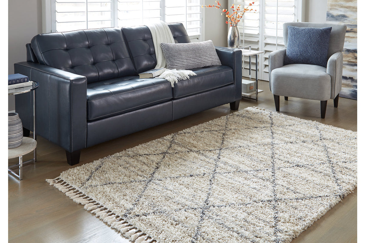Abdalah Beige/Gray 5' x 7' Rug by Ashley at Eve Furniture