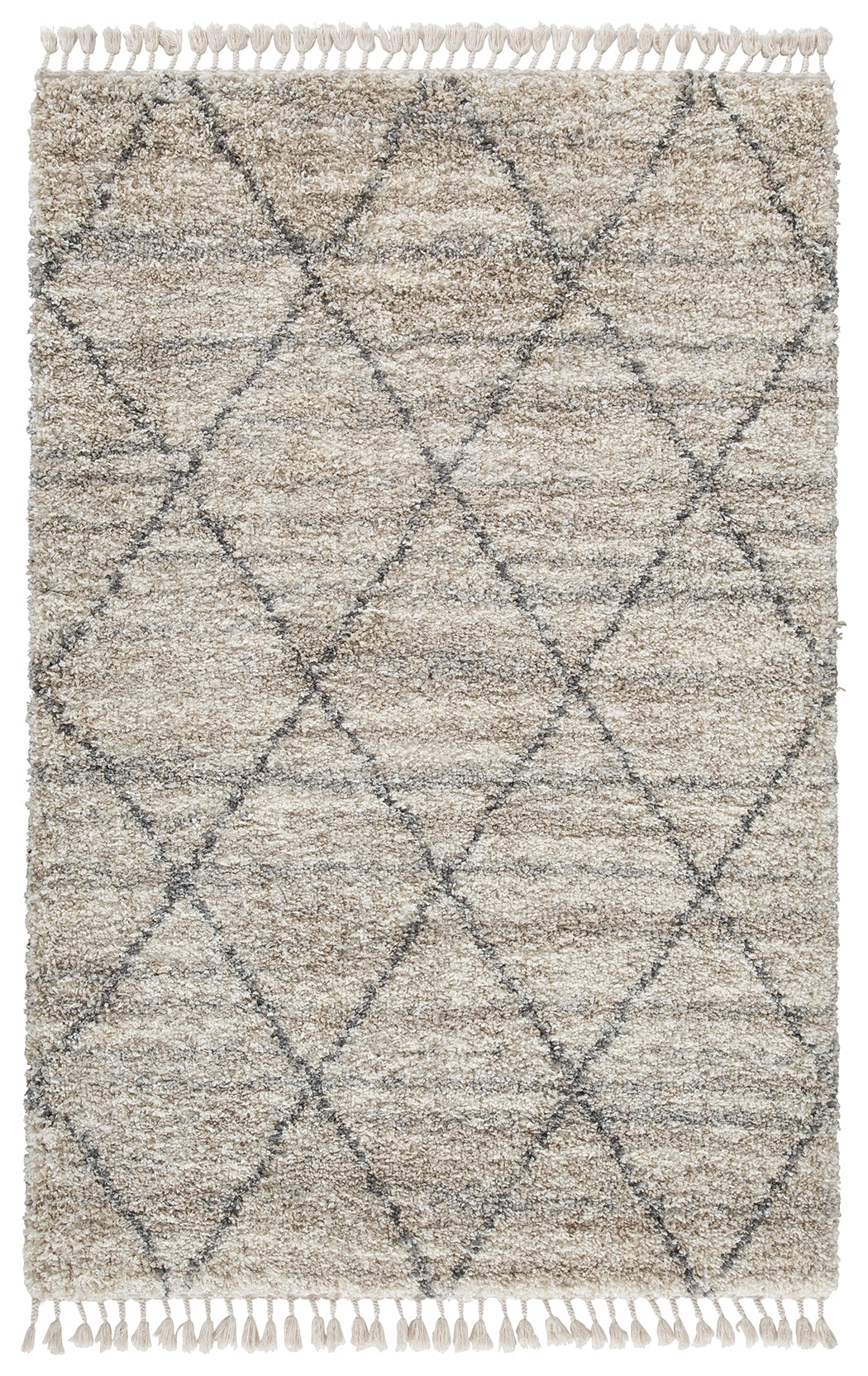 Abdalah Beige/Gray 5' x 7' Rug by Ashley at Eve Furniture