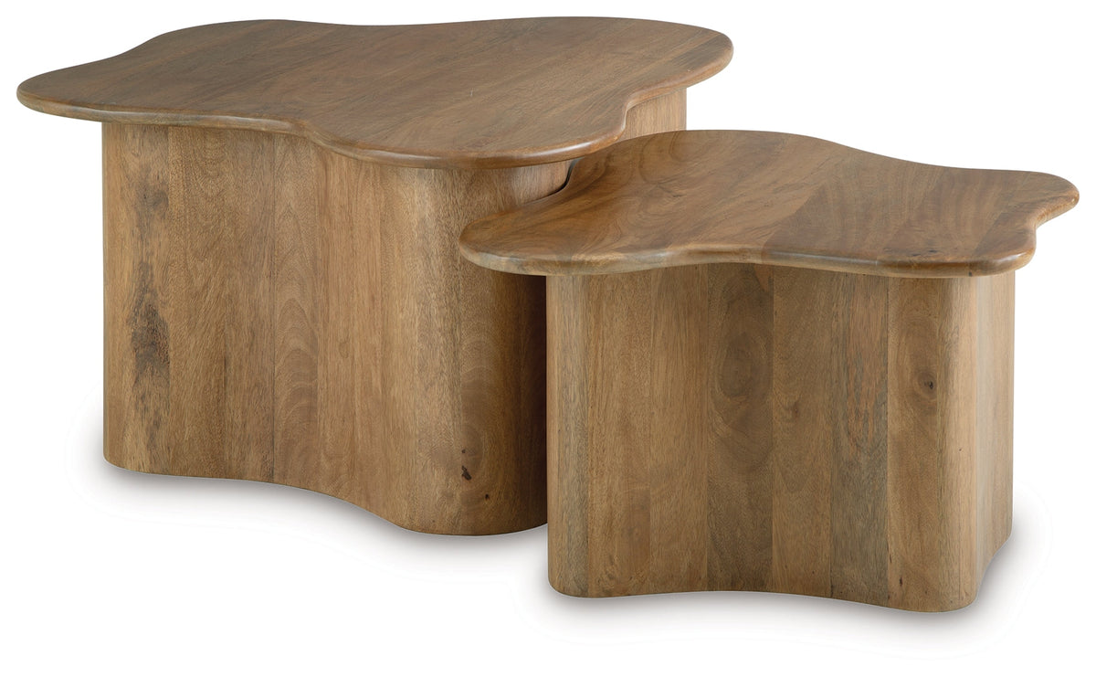 Abeford Brown Accent Coffee Table (Set of 2) by Ashley at Eve Furniture