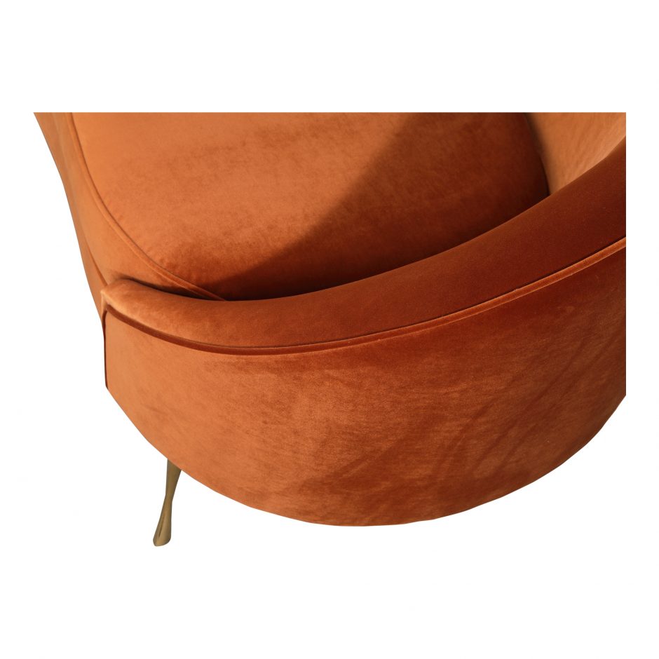 Abigail Chaise Umber by Moe's Home at Eve Furniture