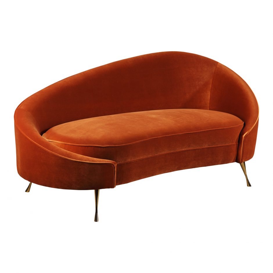 Abigail Chaise Umber by Moe's Home at Eve Furniture