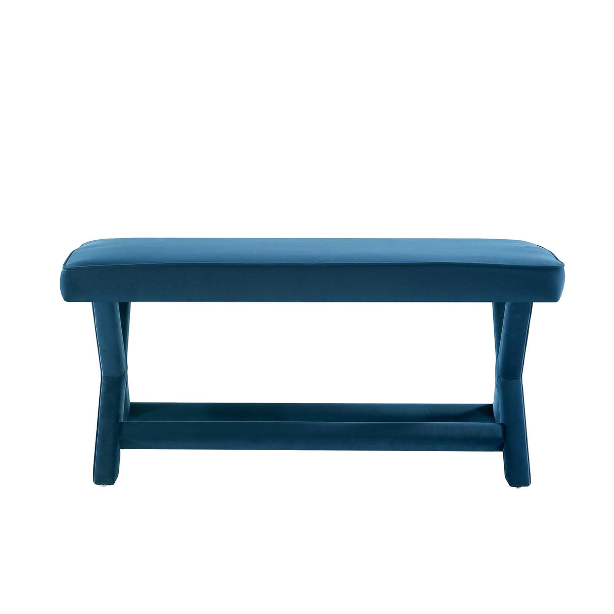 Abigail Double Ottoman Bench in Blue by Manhattan Comfort at Eve Furniture