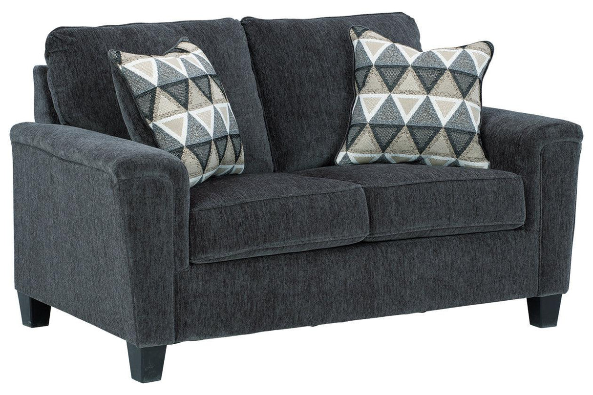 Abinger Smoke Loveseat by Ashley at Eve Furniture