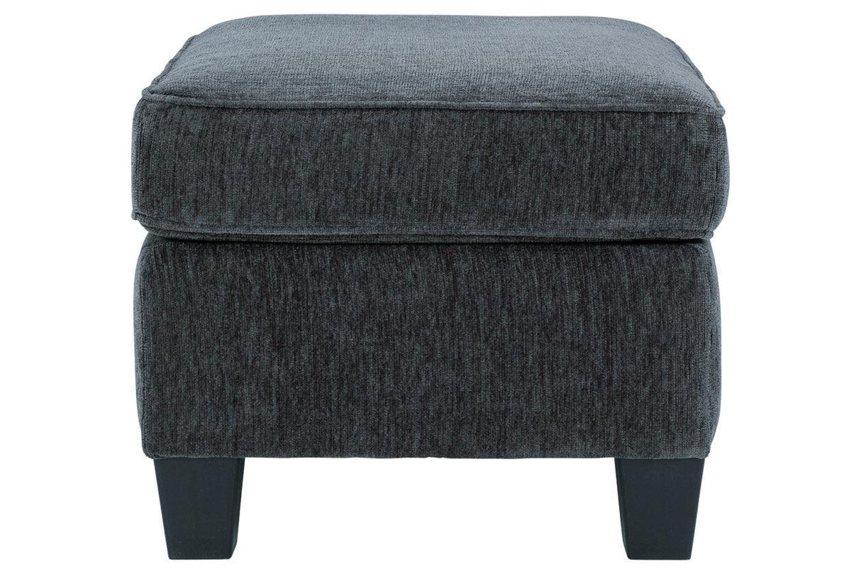 Abinger Smoke Ottoman by Ashley at Eve Furniture