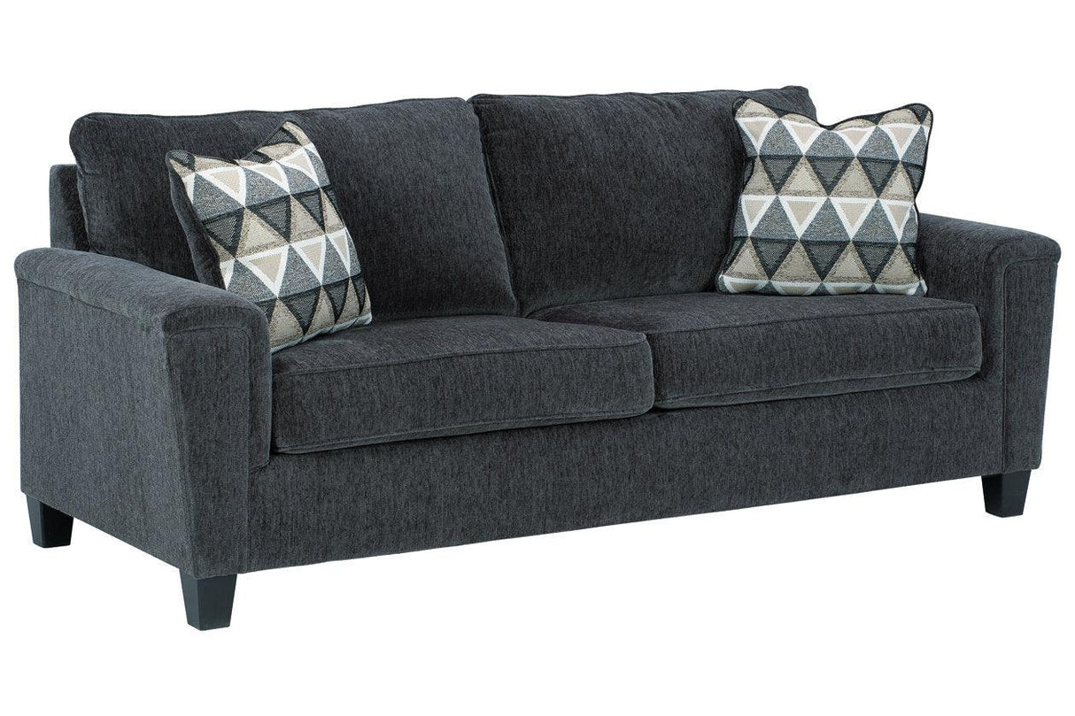 Abinger Smoke Queen Sofa Sleeper by Ashley at Eve Furniture
