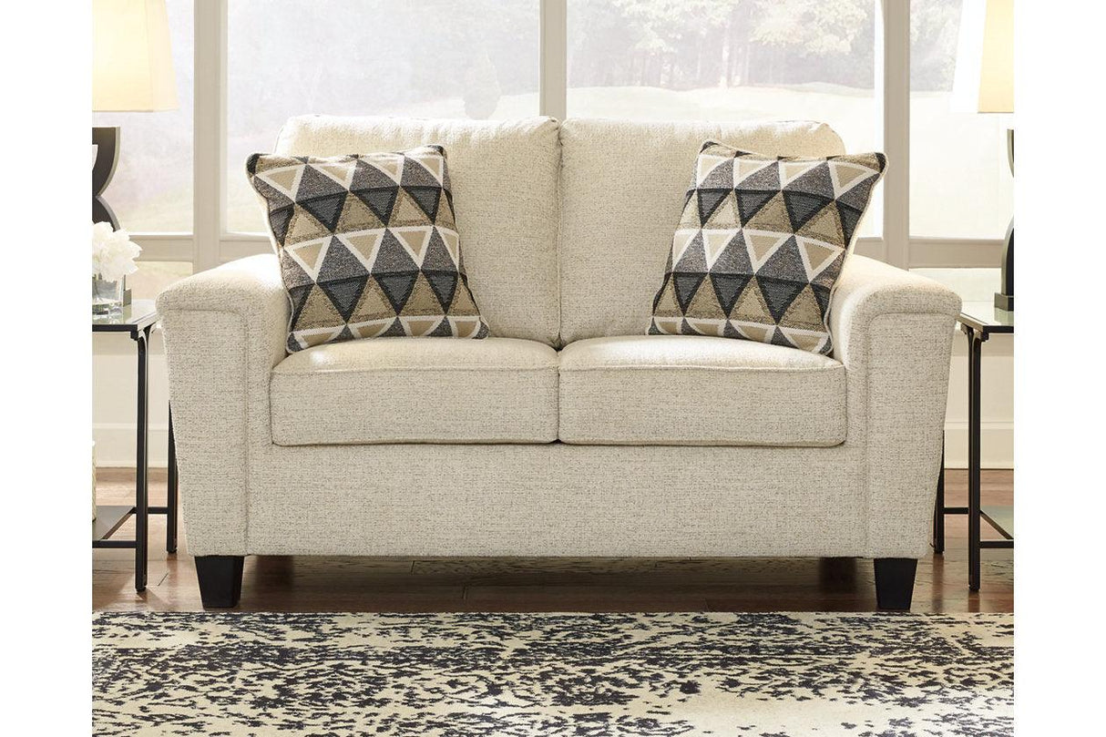 Abinger Natural Loveseat by Ashley at Eve Furniture