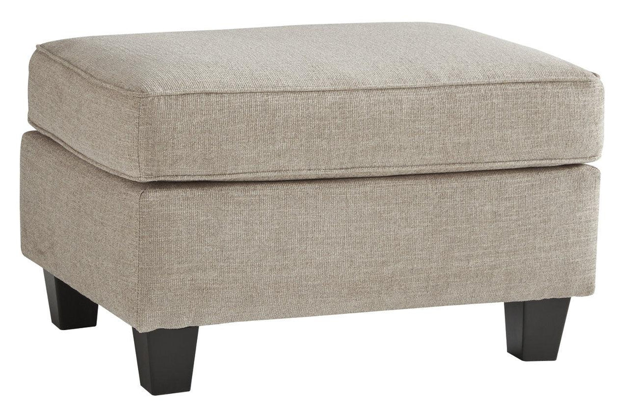 Abney Driftwood Ottoman by Ashley at Eve Furniture